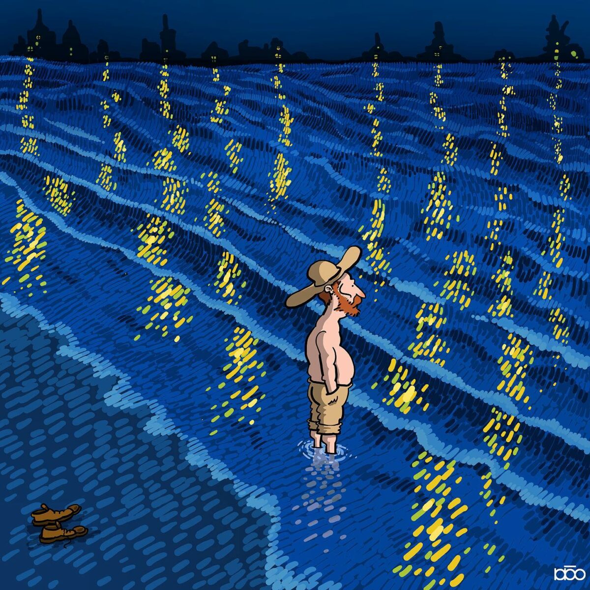 Vincent Van Goghs Life Recreated In His Own Art Style By Alireza Karimi Moghaddam 24