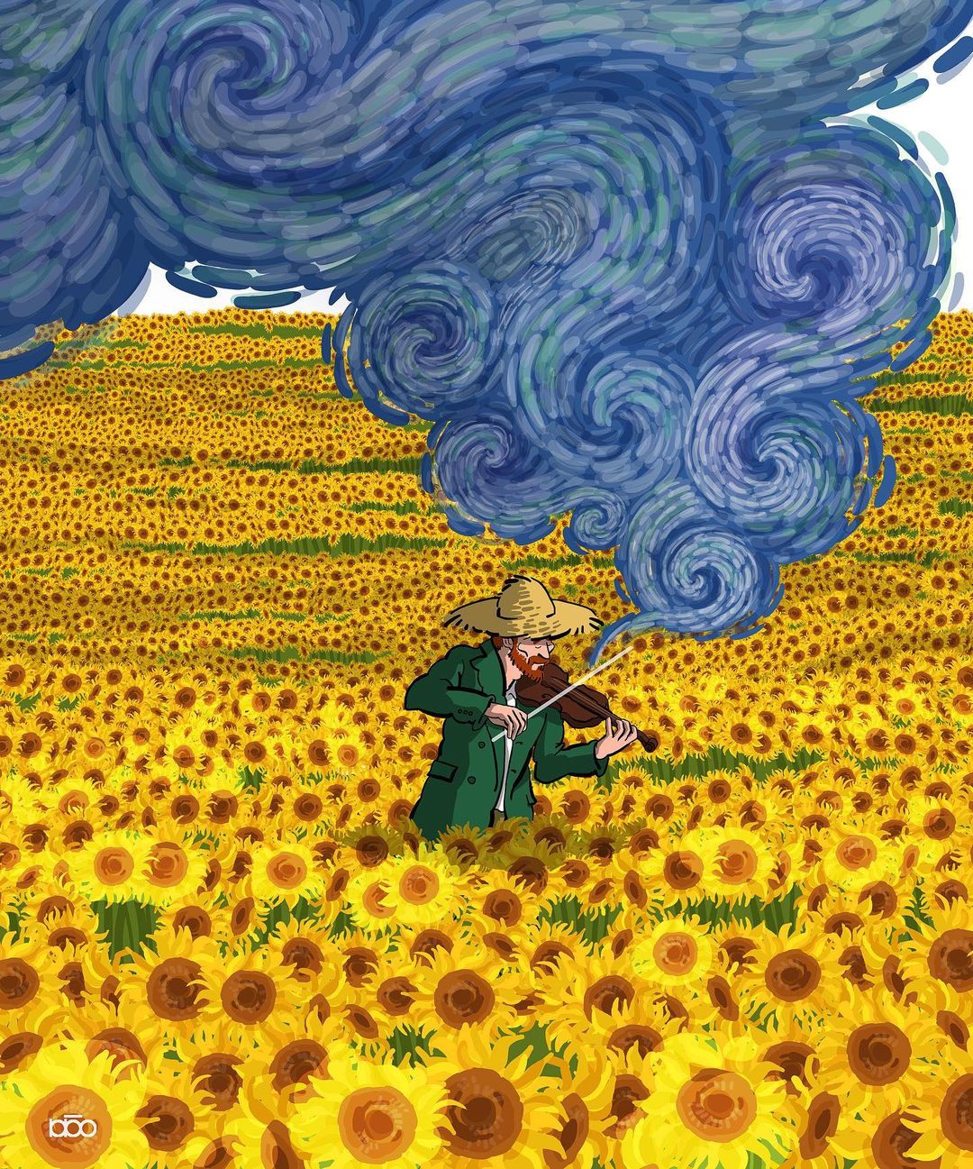 Vincent Van Goghs Life Recreated In His Own Art Style By Alireza Karimi Moghaddam 5