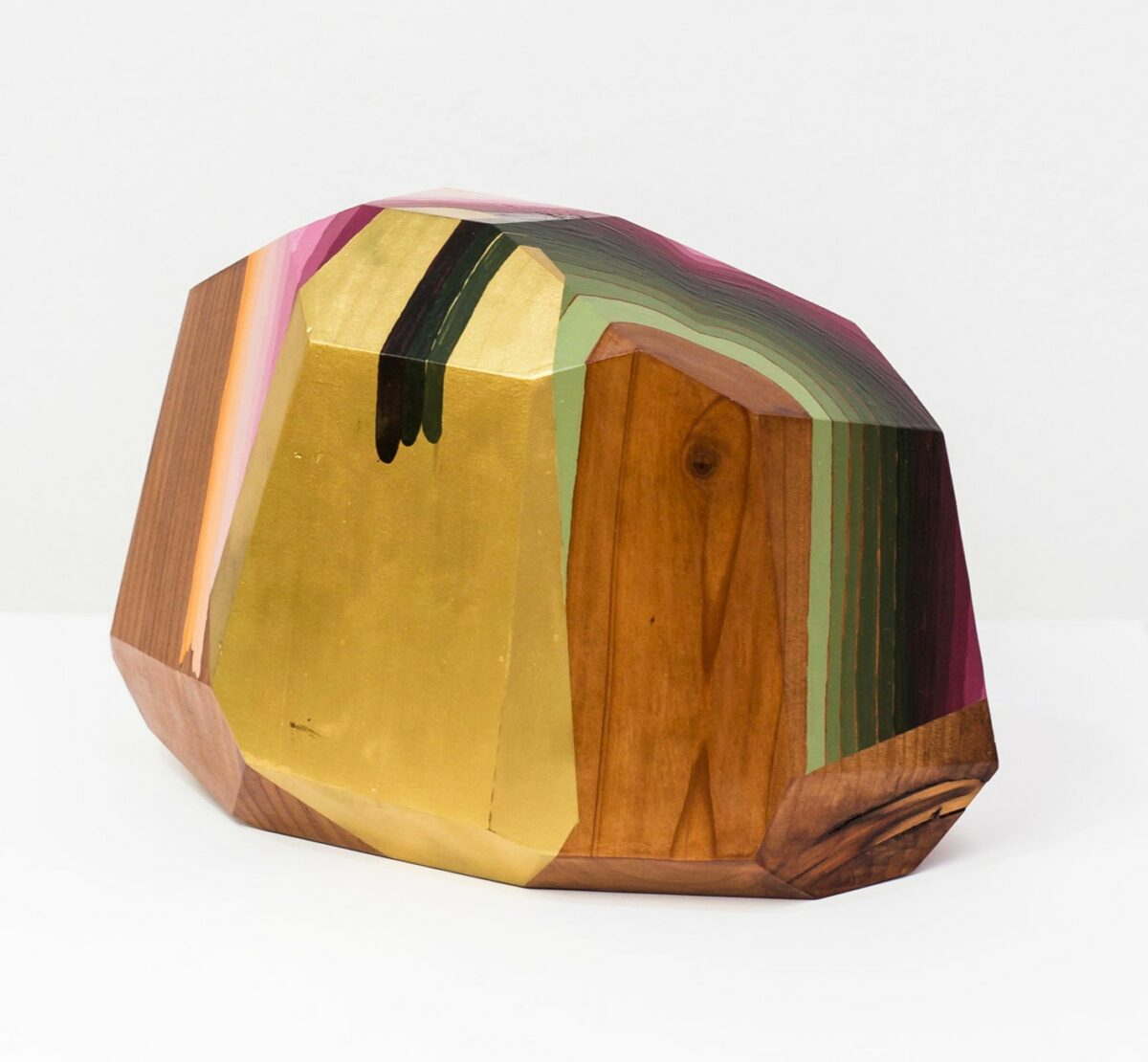 Wood Gemstones Colorful Abstract Sculptures By Victoria Wagner (4)