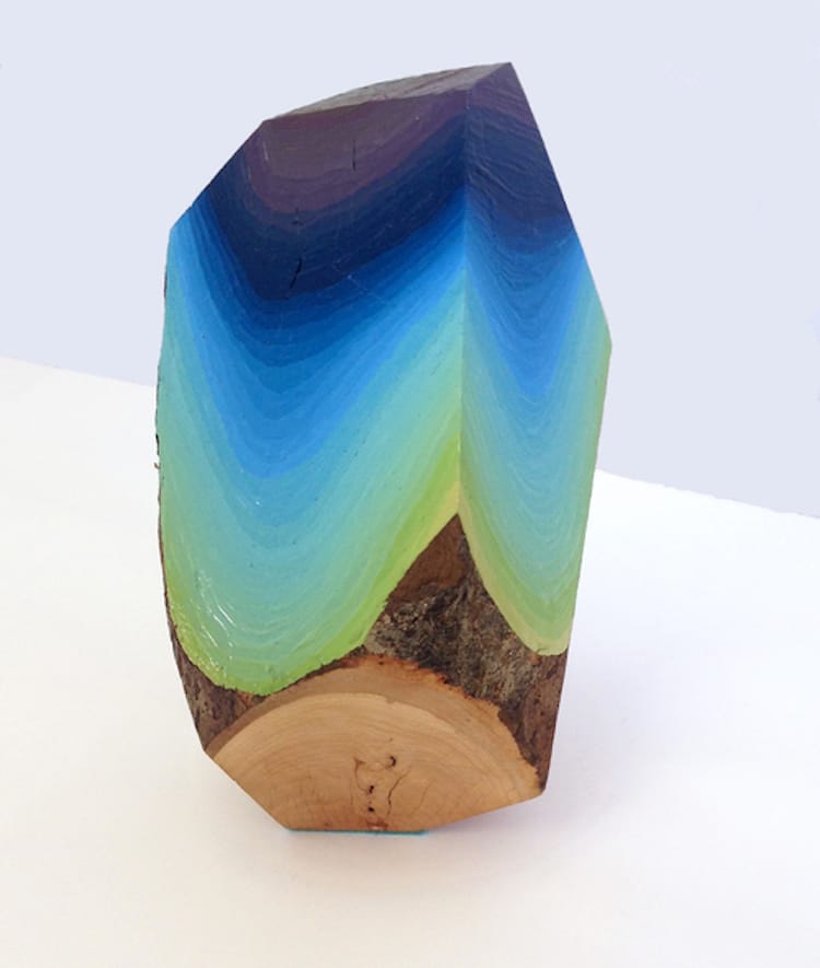Wood Gemstones Colorful Abstract Sculptures By Victoria Wagner (5)