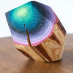 Wood Gemstones: colorful abstract sculptures by Victoria Wagner