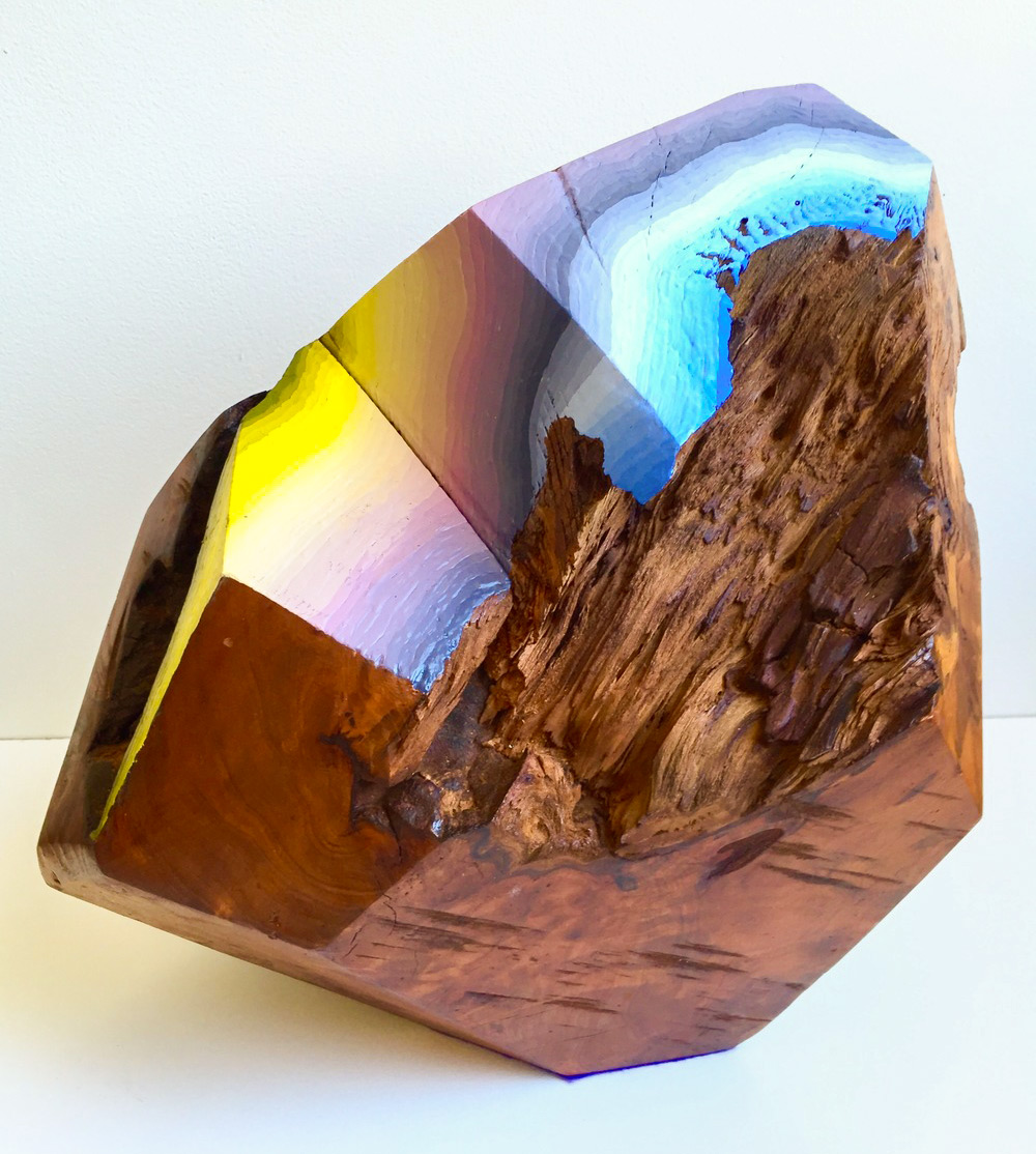 Wood Gemstones Colorful Abstract Sculptures By Victoria Wagner (8)