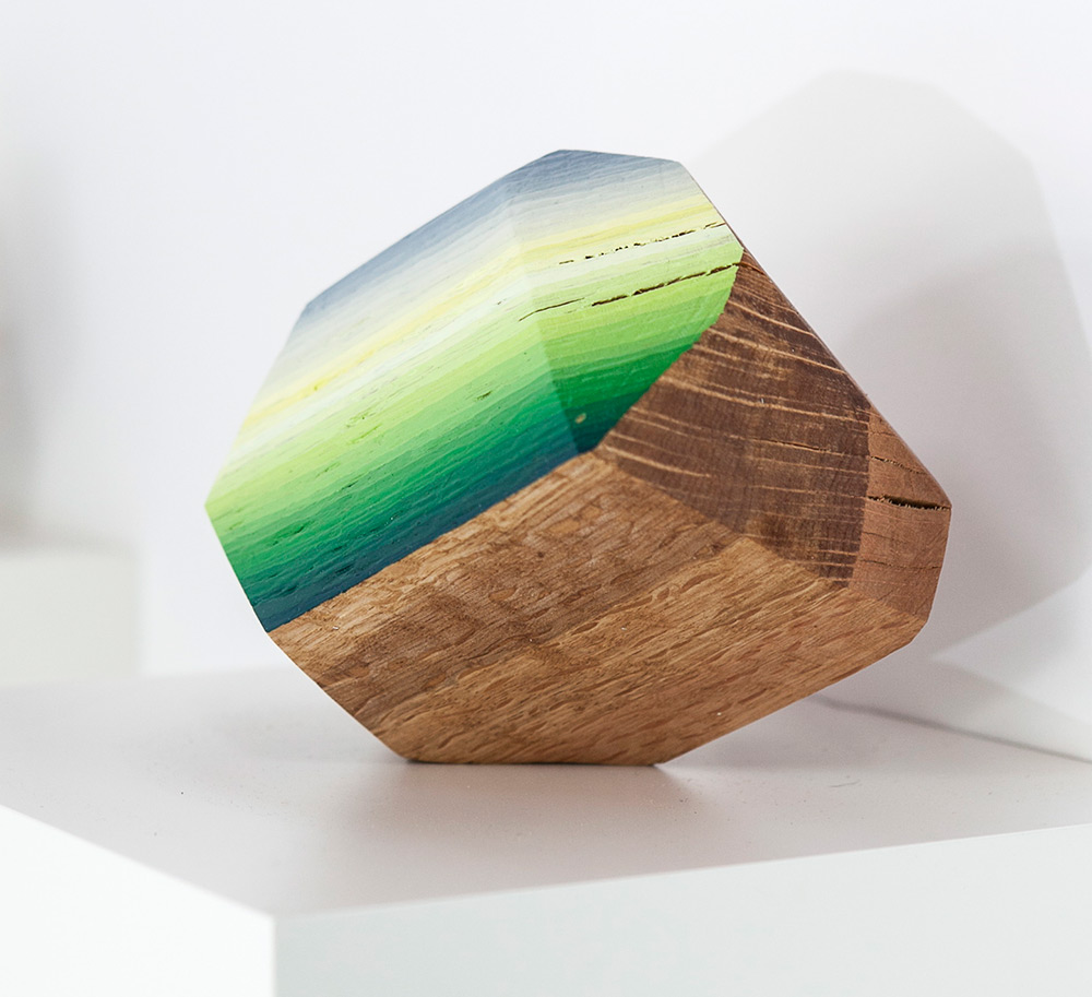 Wood Gemstones Colorful Abstract Sculptures By Victoria Wagner (9)