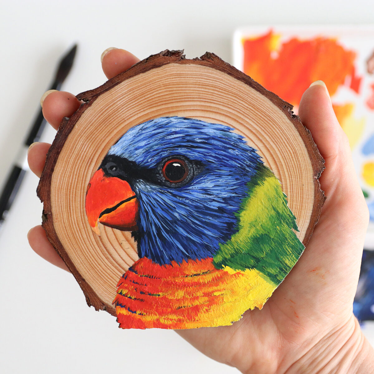 100 Days Of Birds A Marvelous Series Of Gouache On Wood Paintings By Deanna Maree (11)