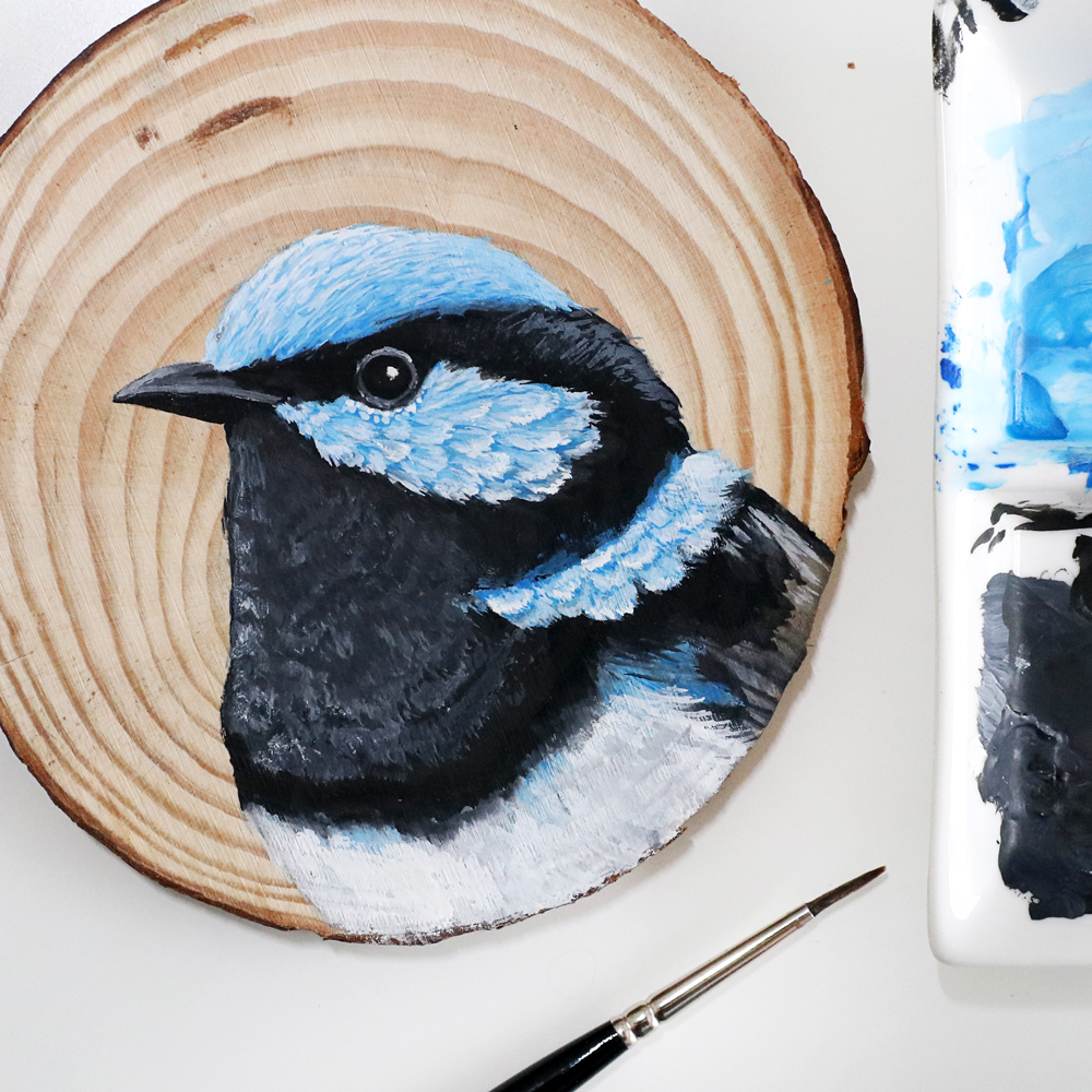 100 Days Of Birds A Marvelous Series Of Gouache On Wood Paintings By Deanna Maree (2)