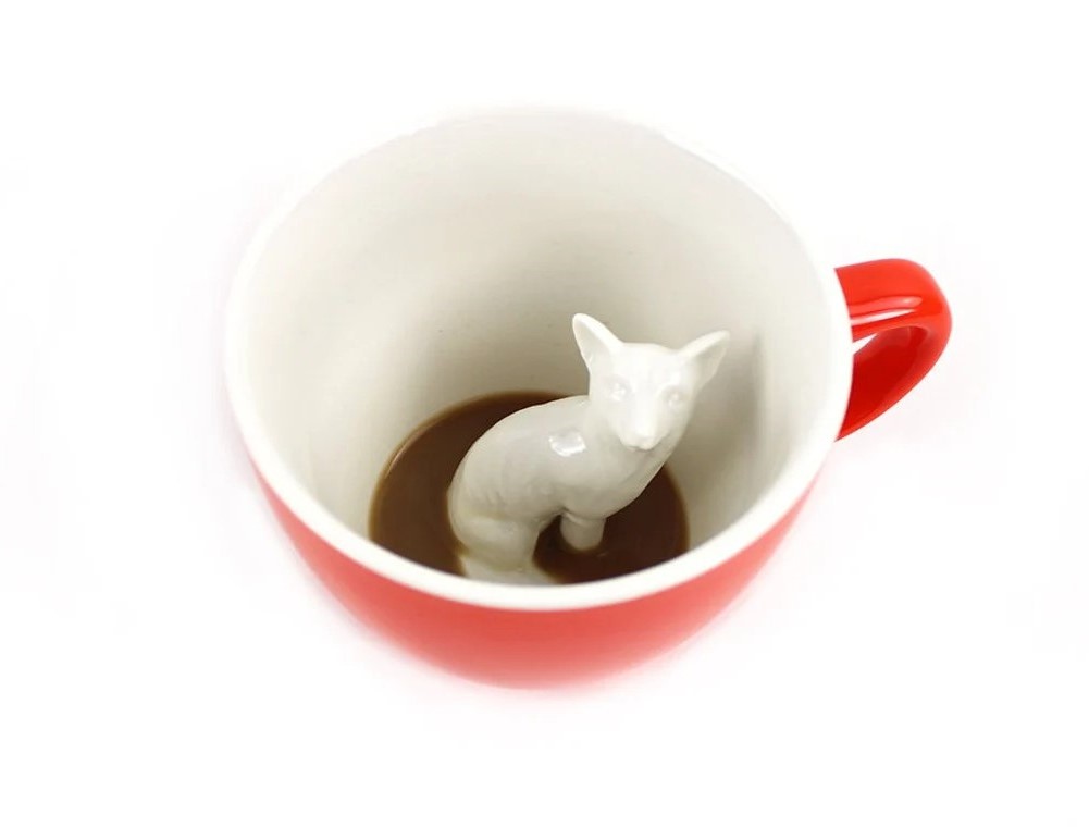 Creature Cups Wildlife Surprise In Coffee Cups By Yumi Yumi (18)