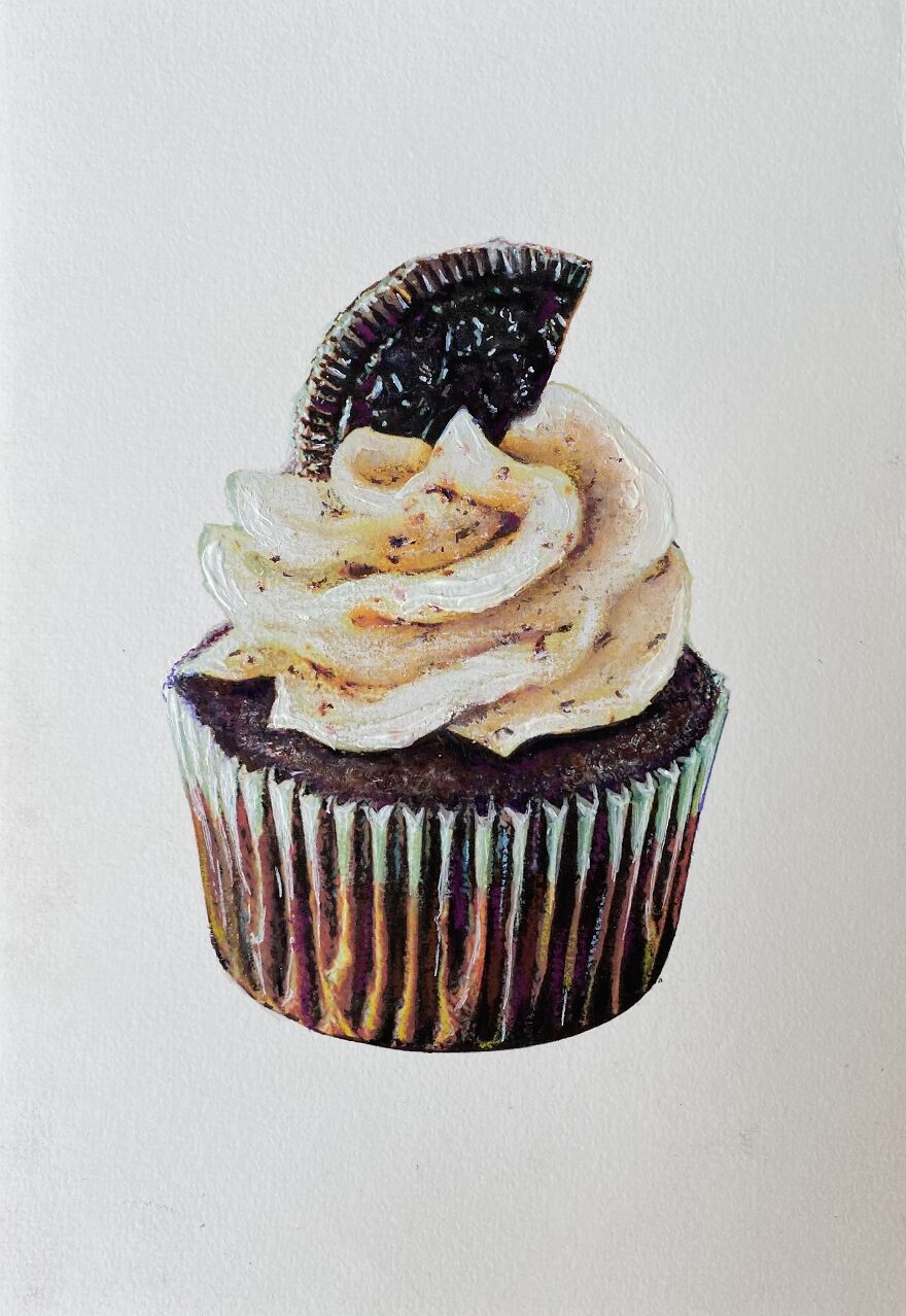 Exquisite Cupcake Paintings By Maria Titan (1)