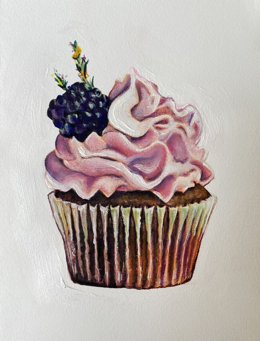 Exquisite Cupcake Paintings By Maria Titan (12)