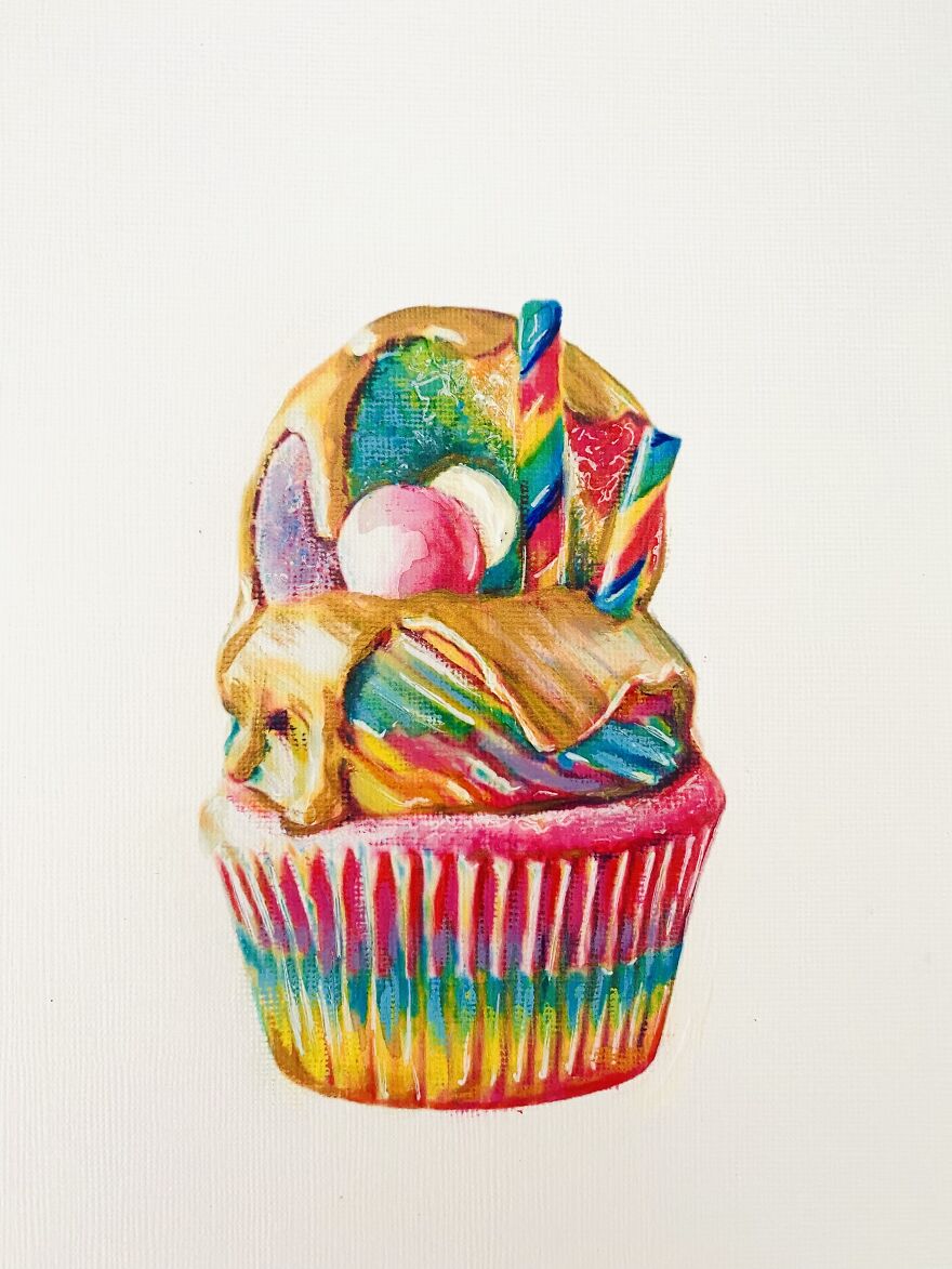 Exquisite Cupcake Paintings By Maria Titan (7)