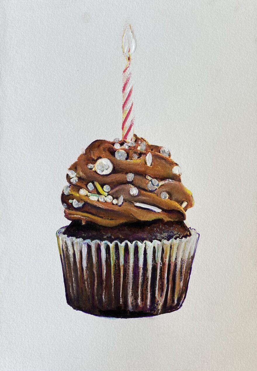 Exquisite Cupcake Paintings By Maria Titan (8)