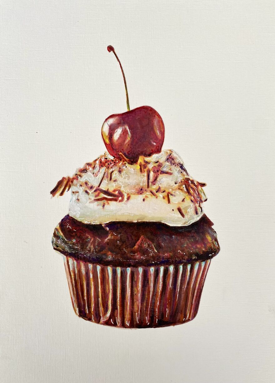 Exquisite Cupcake Paintings By Maria Titan (9)