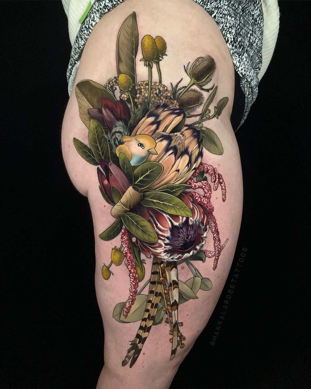 Extraordinary Tattoos Of Still Life Figures By Makkala Rose (19)