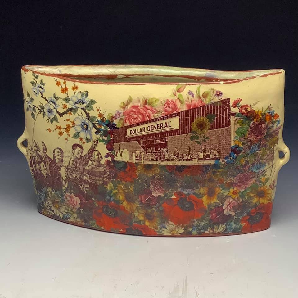 Gorgeous Earthenware Vessels Decorated With Vintage Imagery By Eric Pardue (15)