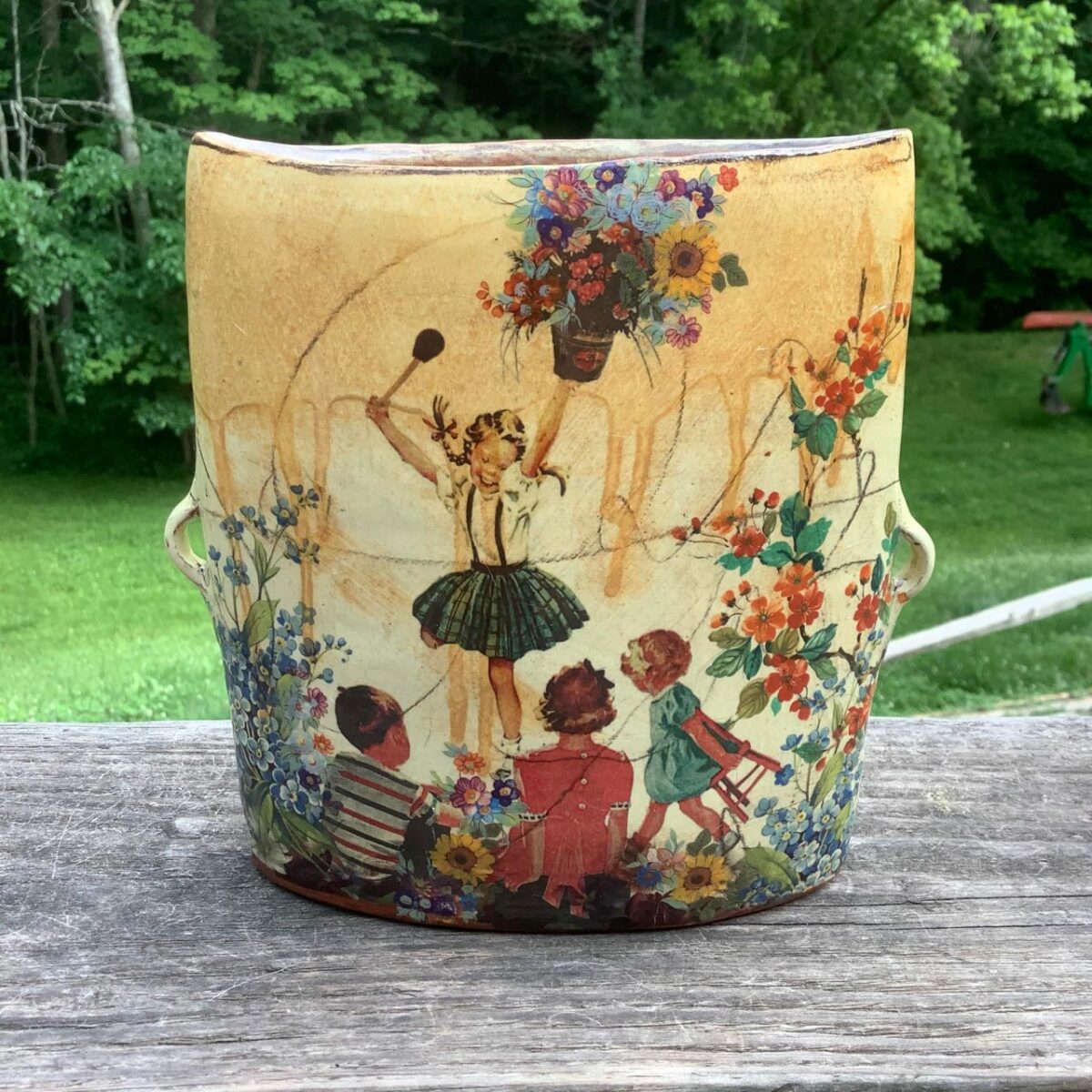 Gorgeous Earthenware Vessels Decorated With Vintage Imagery By Eric Pardue (16)