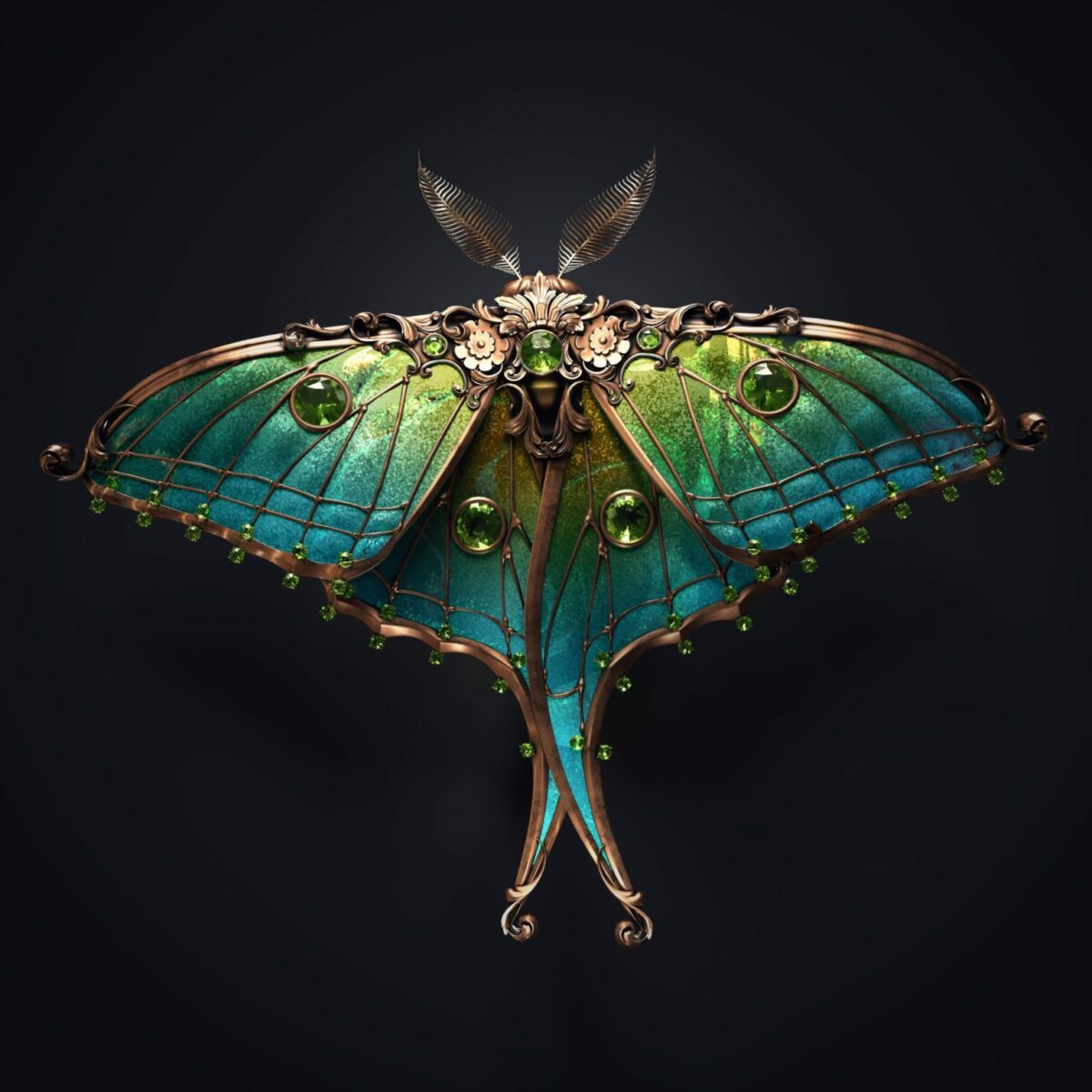 Jewel Insects Awesome Hyper Realistic Digital Jewelry By Sasha Vinogradova (1)