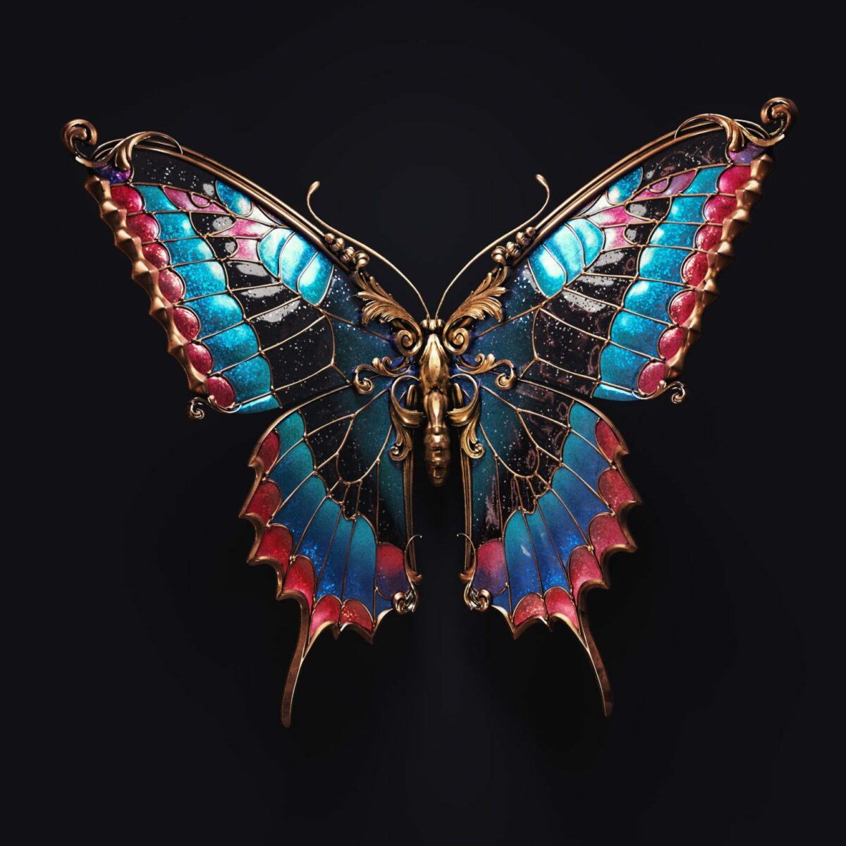 Jewel Insects Awesome Hyper Realistic Digital Jewelry By Sasha Vinogradova (4)