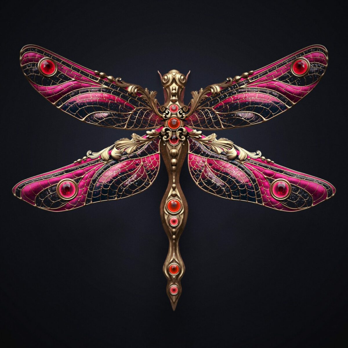 Jewel Insects Awesome Hyper Realistic Digital Jewelry By Sasha Vinogradova (5)