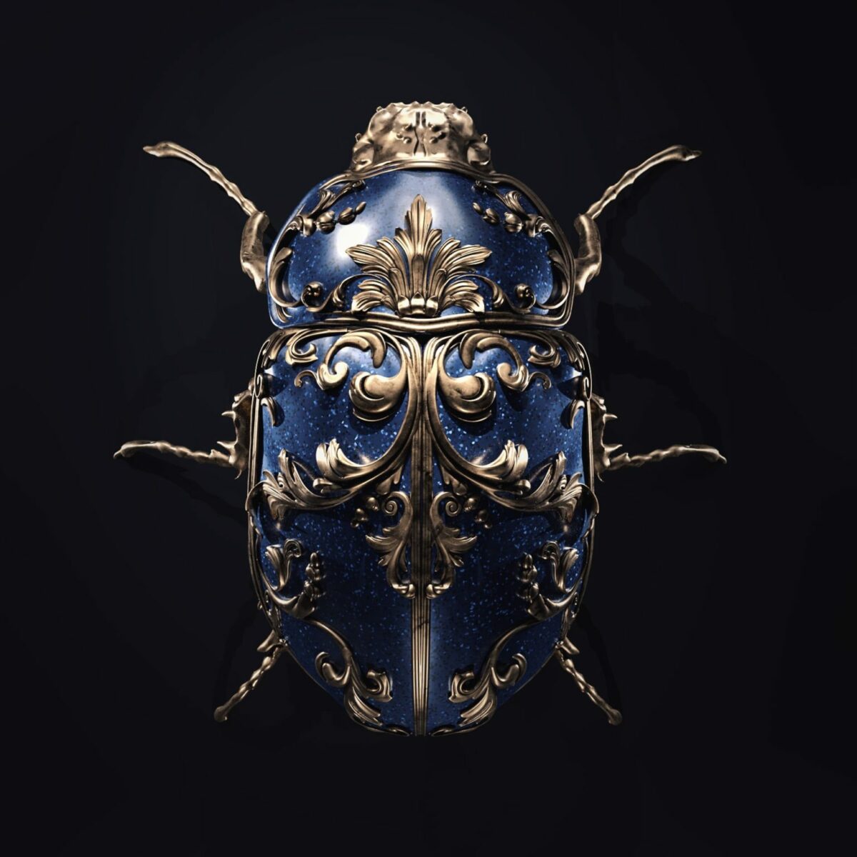 Jewel Insects Awesome Hyper Realistic Digital Jewelry By Sasha Vinogradova (7)
