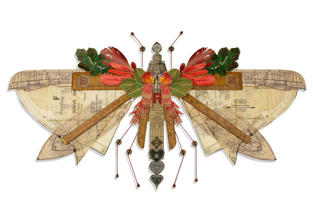 Found Object Insect Project Mark Oliver: insect sculptures made from found objects
