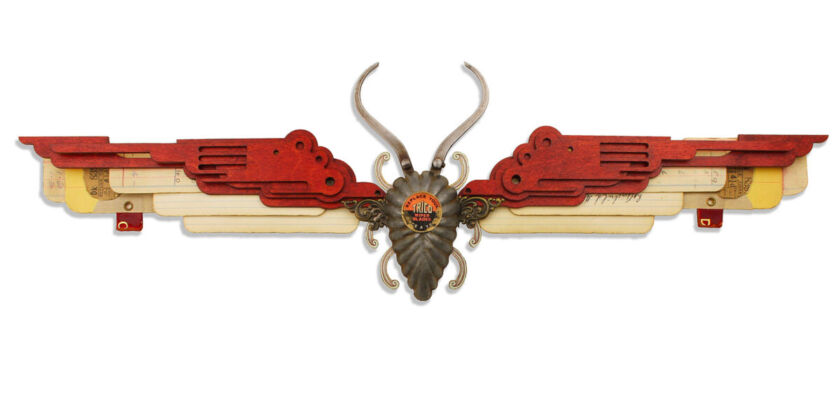 Found Object Insect Project Mark Oliver: insect sculptures made from found objects