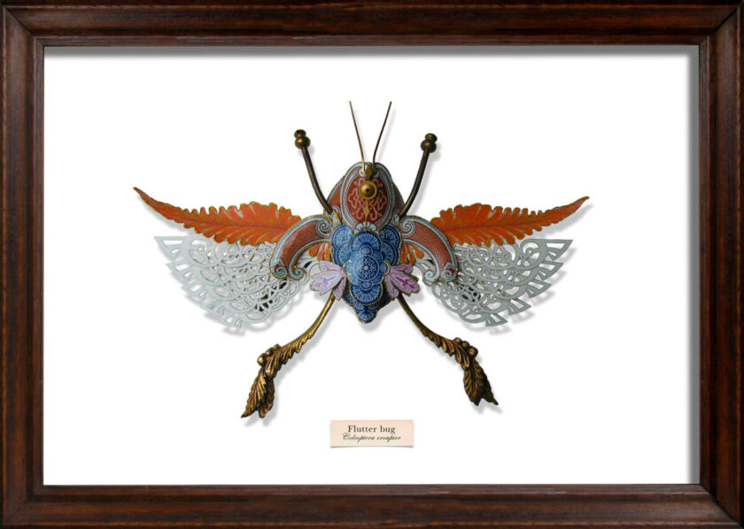 Found Object Insect Project Mark Oliver: insect sculptures made from found objects