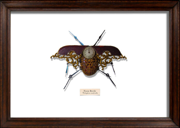 Found Object Insect Project Mark Oliver: insect sculptures made from found objects