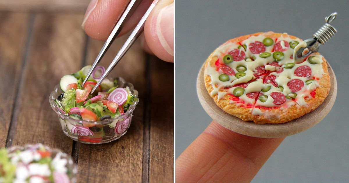 The whimsical miniature food sculptures of designer Shay Aaron ...