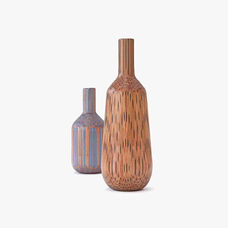 Amalgamated Beautiful Vases Made Of Pencils By Tuomas Markunpoika (6)