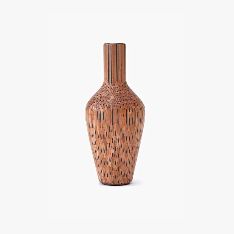 Amalgamated Beautiful Vases Made Of Pencils By Tuomas Markunpoika (7)