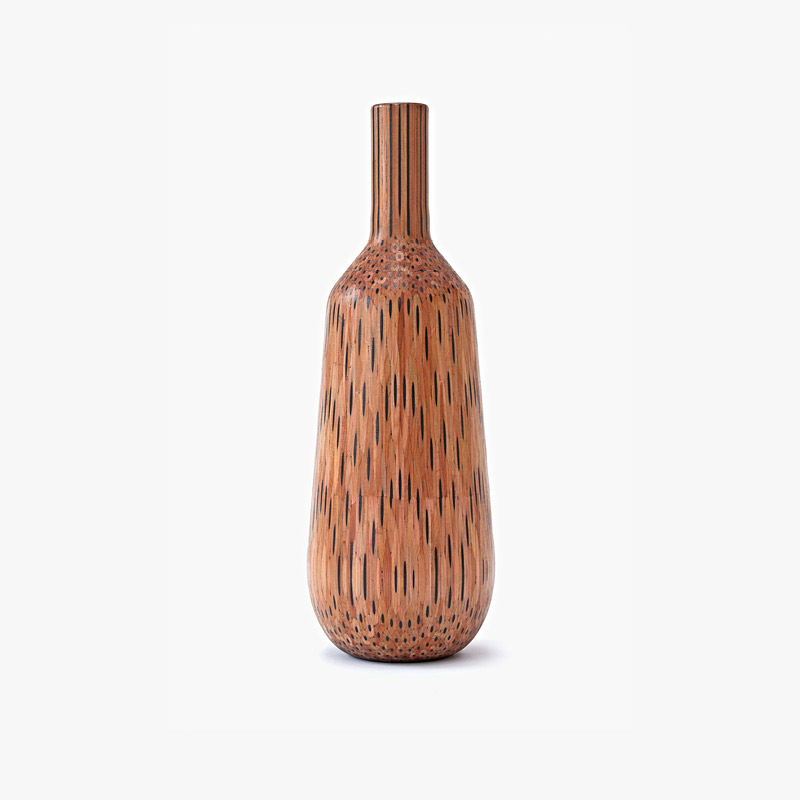 Amalgamated Beautiful Vases Made Of Pencils By Tuomas Markunpoika (9)