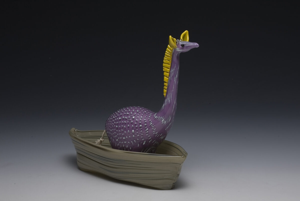 Immersion Gorgeous Animal Glass Sculptures With Vibrant Colors By Claire Kelly