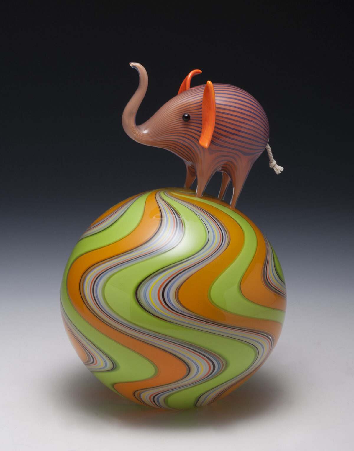 Wavelength Gorgeous Animal Glass Sculptures With Vibrant Colors By Claire Kelly