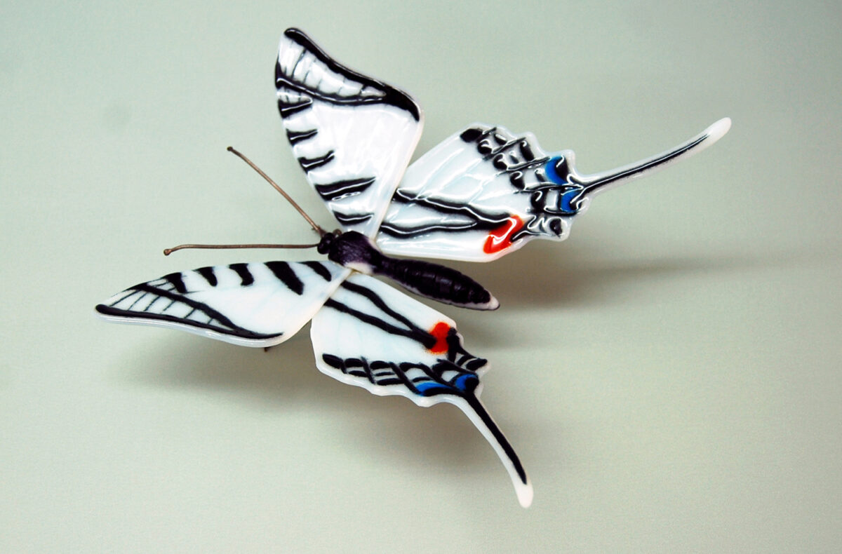 Zebra Swallowtail Fascinating Glass Sculptures Of Rare And Endangered Butterfly Species By Laura Hart