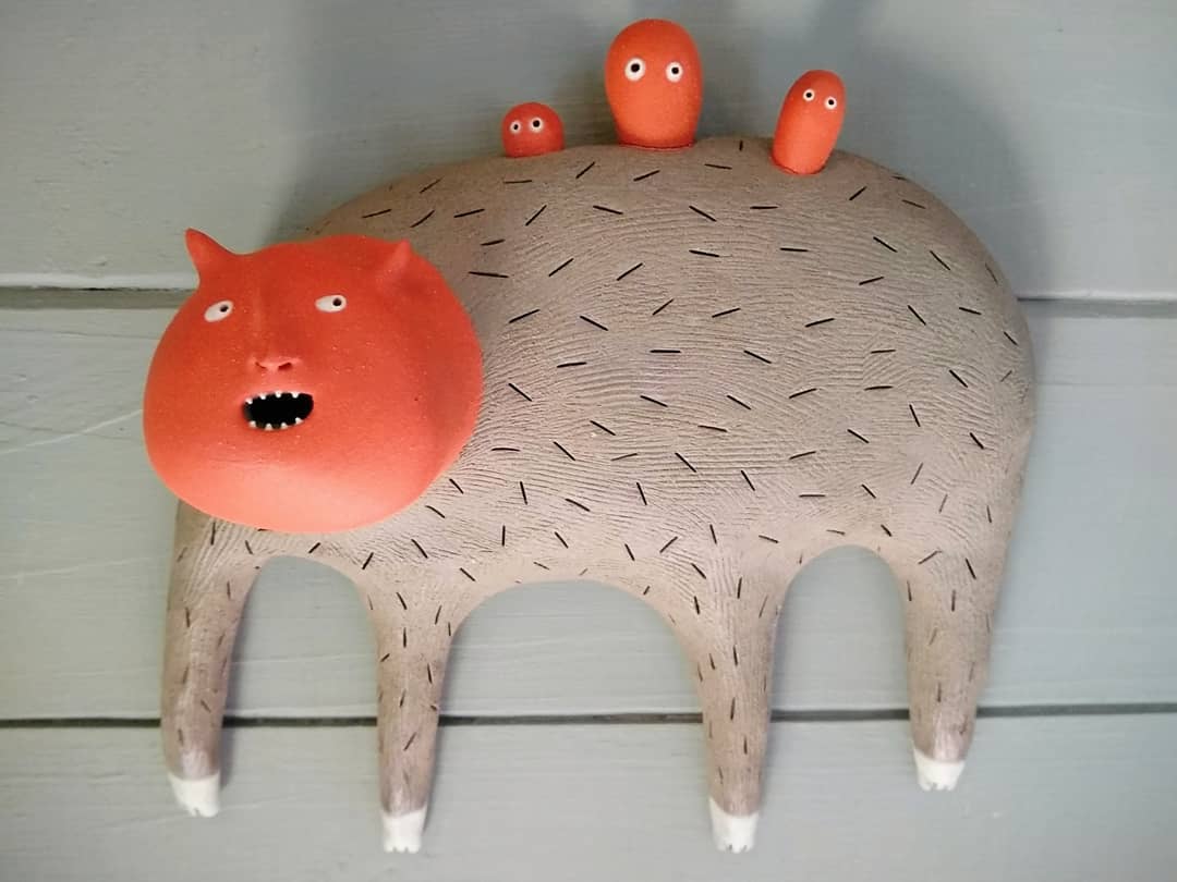 Amusing Ceramic Sculptures Of Quirky Creatures By Luciano Polverigiani (22)
