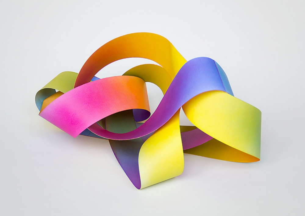Möbius strips: hypnotizing intertwined paper artworks by Aldo Tolino