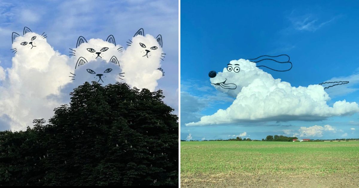 Chris Judge Turns Pictures Of Clouds Into Cute And Amusing Characters Visualflood Magazine