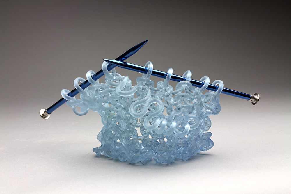 Knitted Glass, Fiber Inspired Sculptures By Carol Milne (11)
