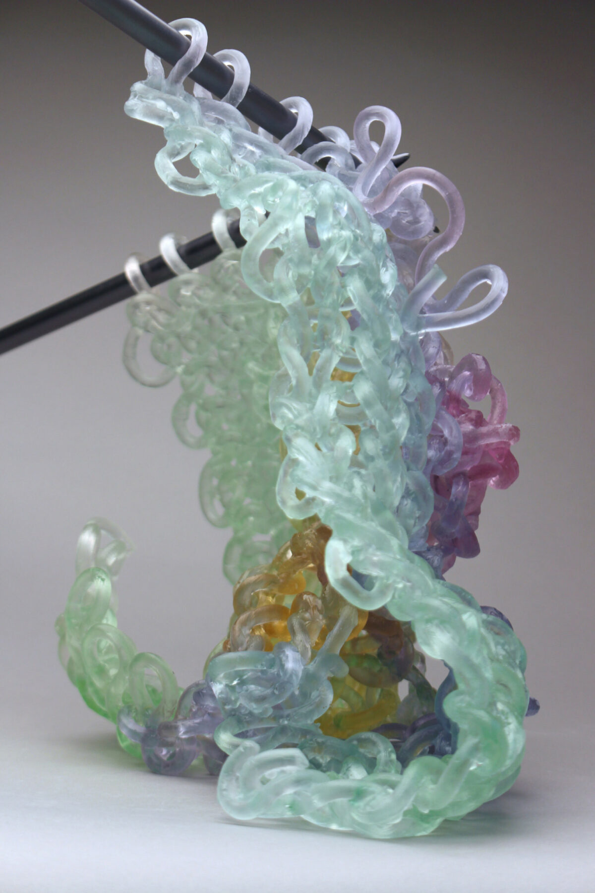Knitted Glass, Fiber Inspired Sculptures By Carol Milne (16)