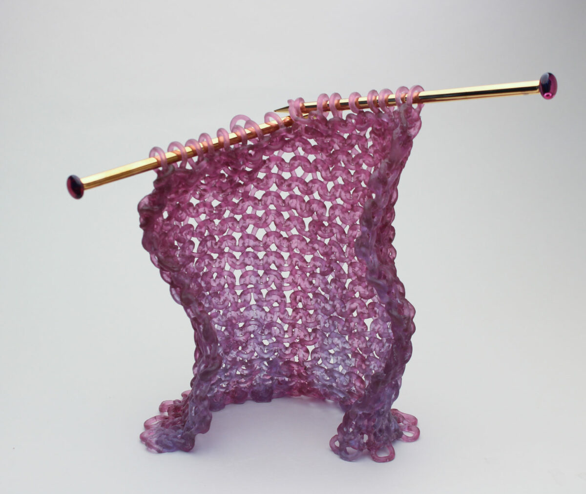 Knitted Glass, Fiber Inspired Sculptures By Carol Milne (4)