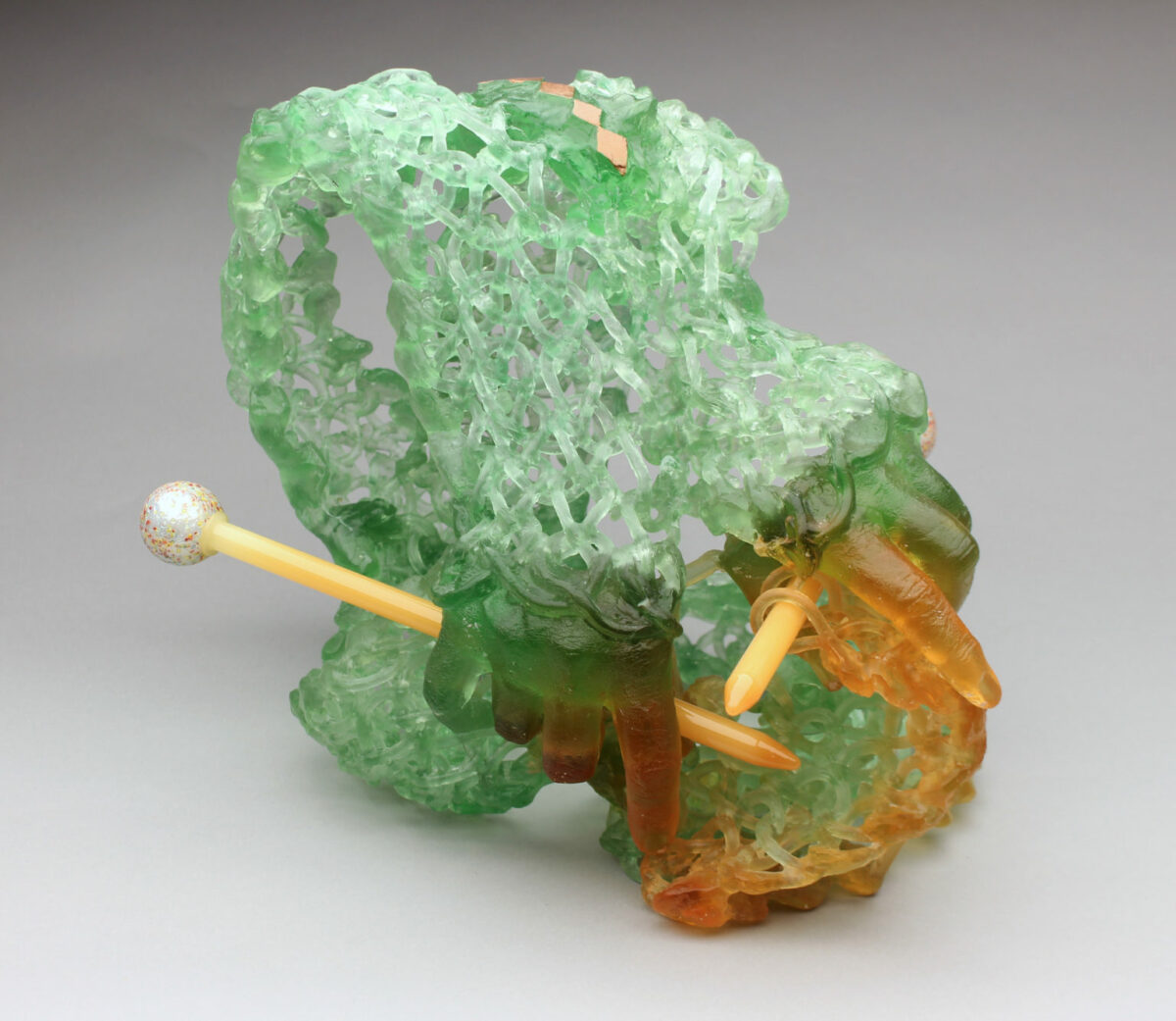 Knitted Glass, Fiber Inspired Sculptures By Carol Milne (5)
