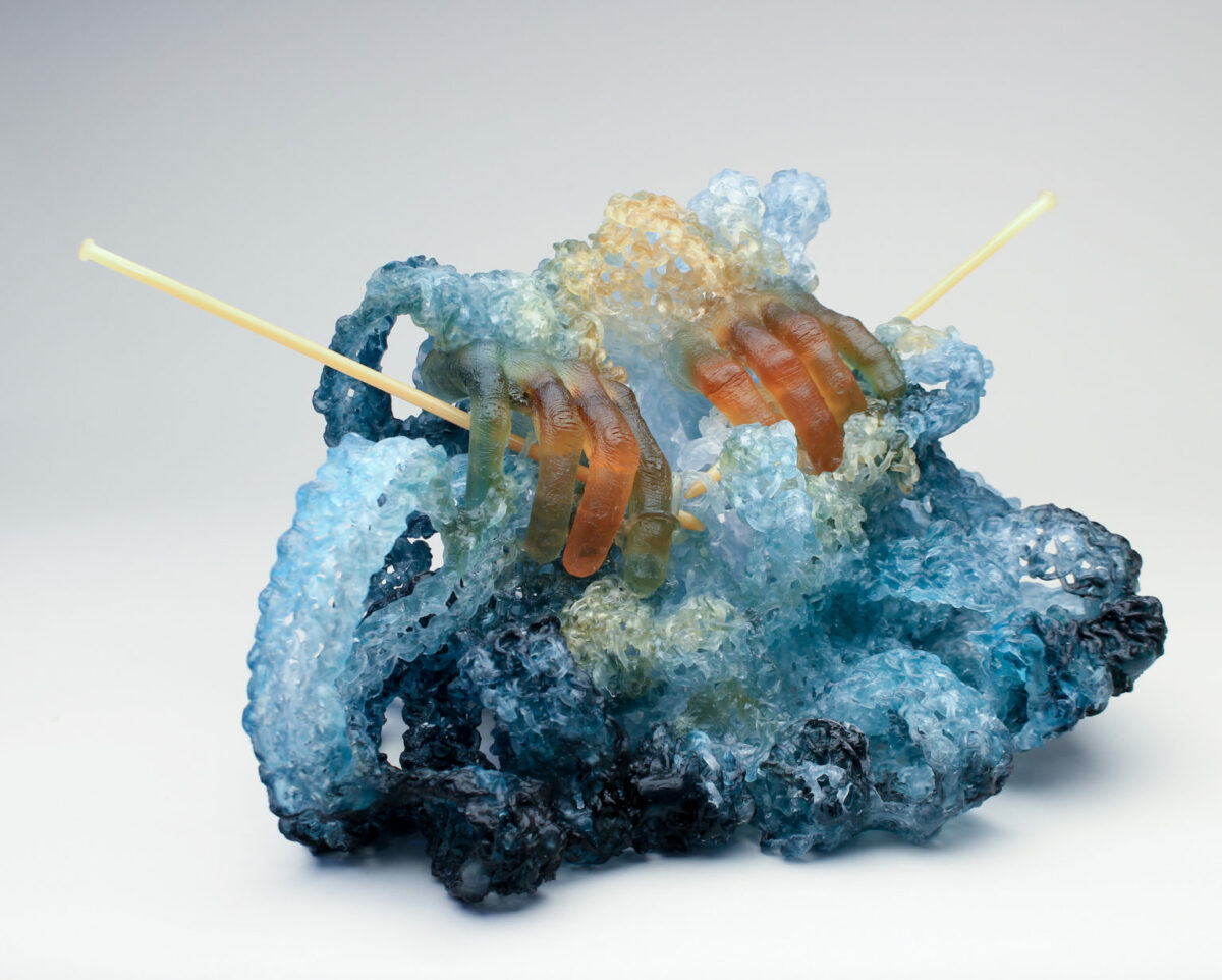 Knitted Glass, Fiber Inspired Sculptures By Carol Milne (6)