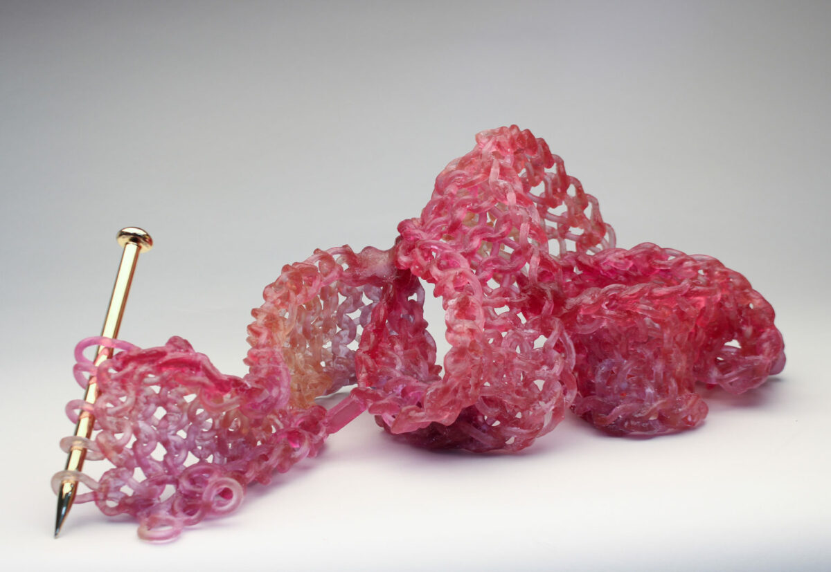 Knitted Glass, Fiber Inspired Sculptures By Carol Milne (7)