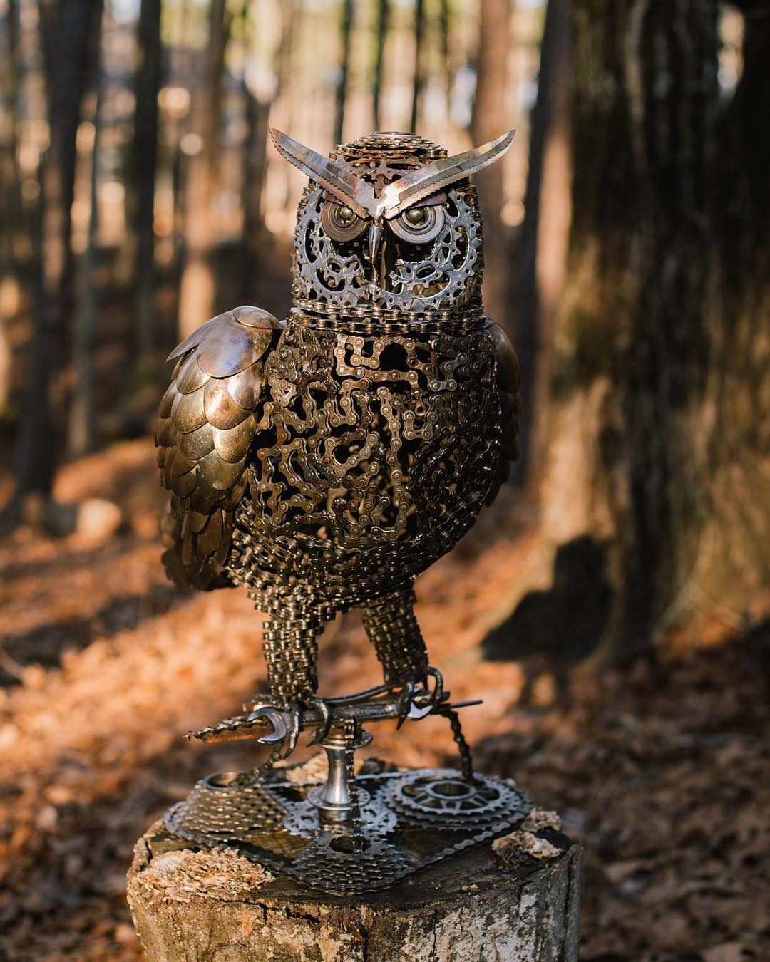 Smart Scrap Metal Sculptures Of Wild Animals By Leah Jeffery (14)