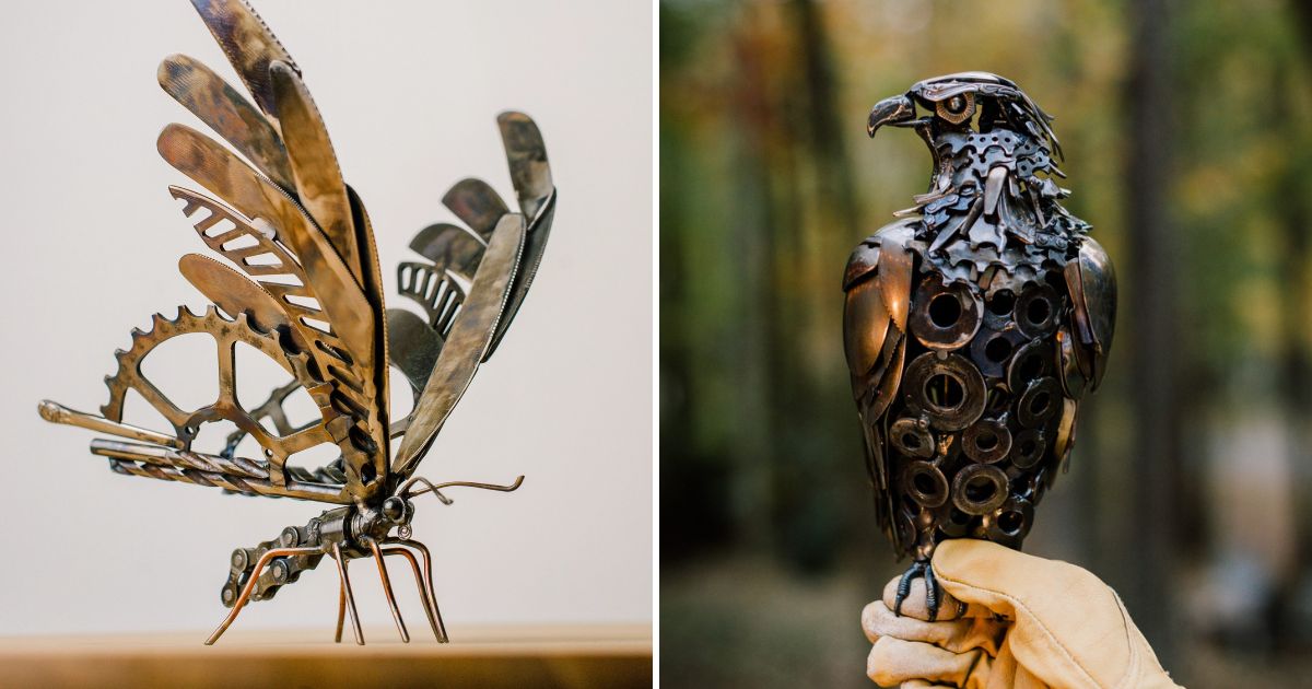 Attachment: Smart Scrap Metal Sculptures Of Wild Animals By Leah Jeffery  Sharecover — Visualflood: Your Daily-Inspiration Source