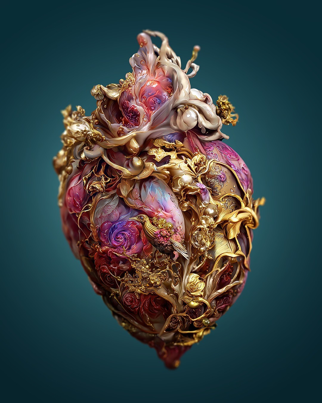 Mesmerizing Ai Generated Hearts By Andrejs Pidjass (1)