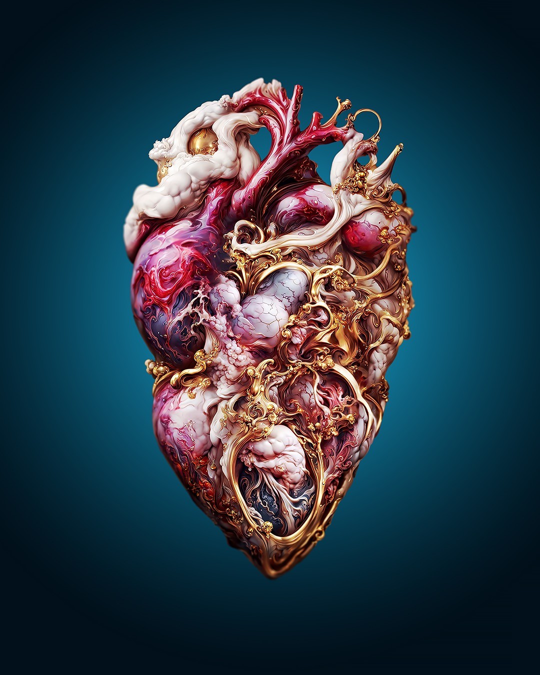 Mesmerizing Ai Generated Hearts By Andrejs Pidjass (15)