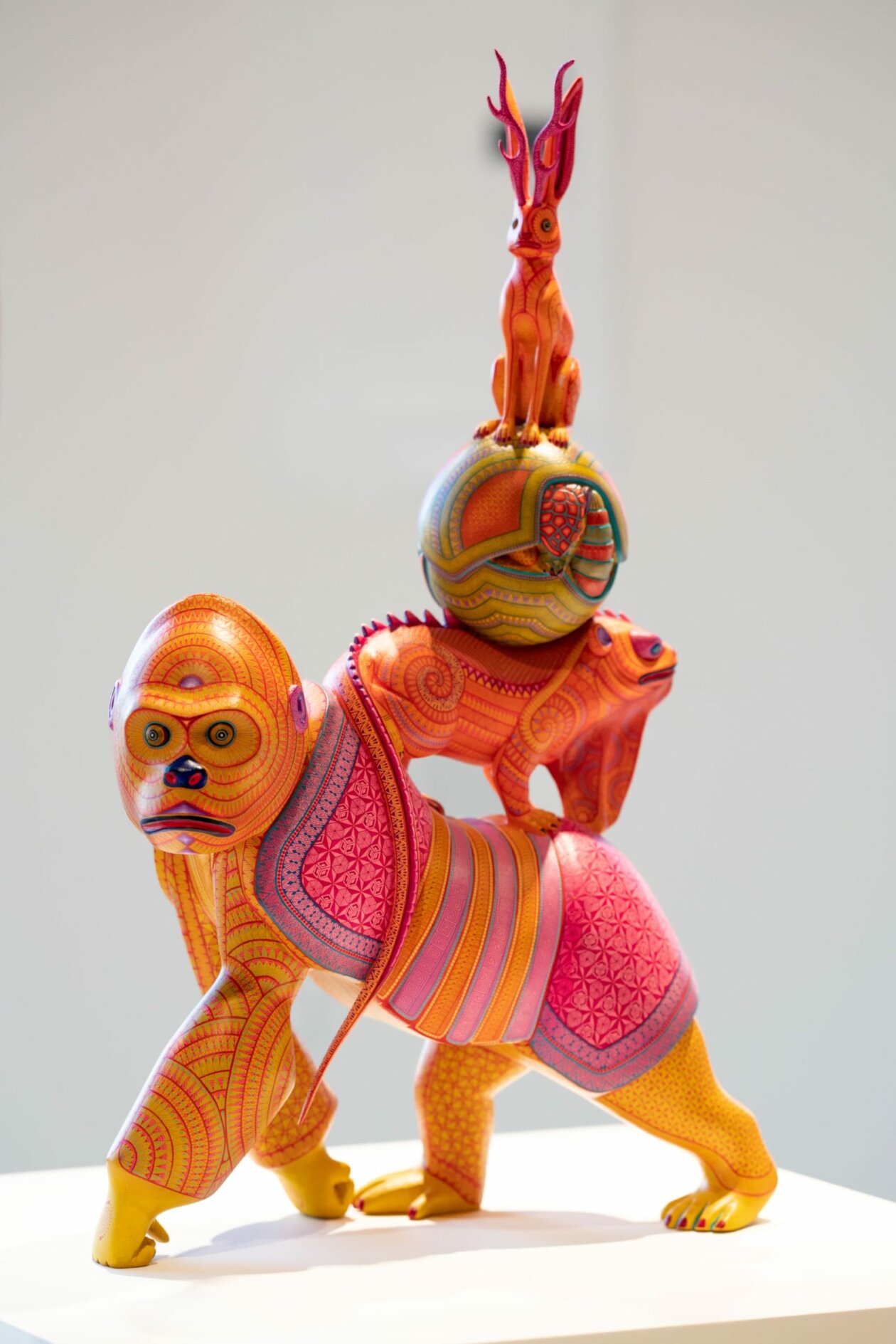 Multicolored Hand Carved Sculptures Inspired By Mexican Folk Art By Jacobo And Maria Angeles (11)