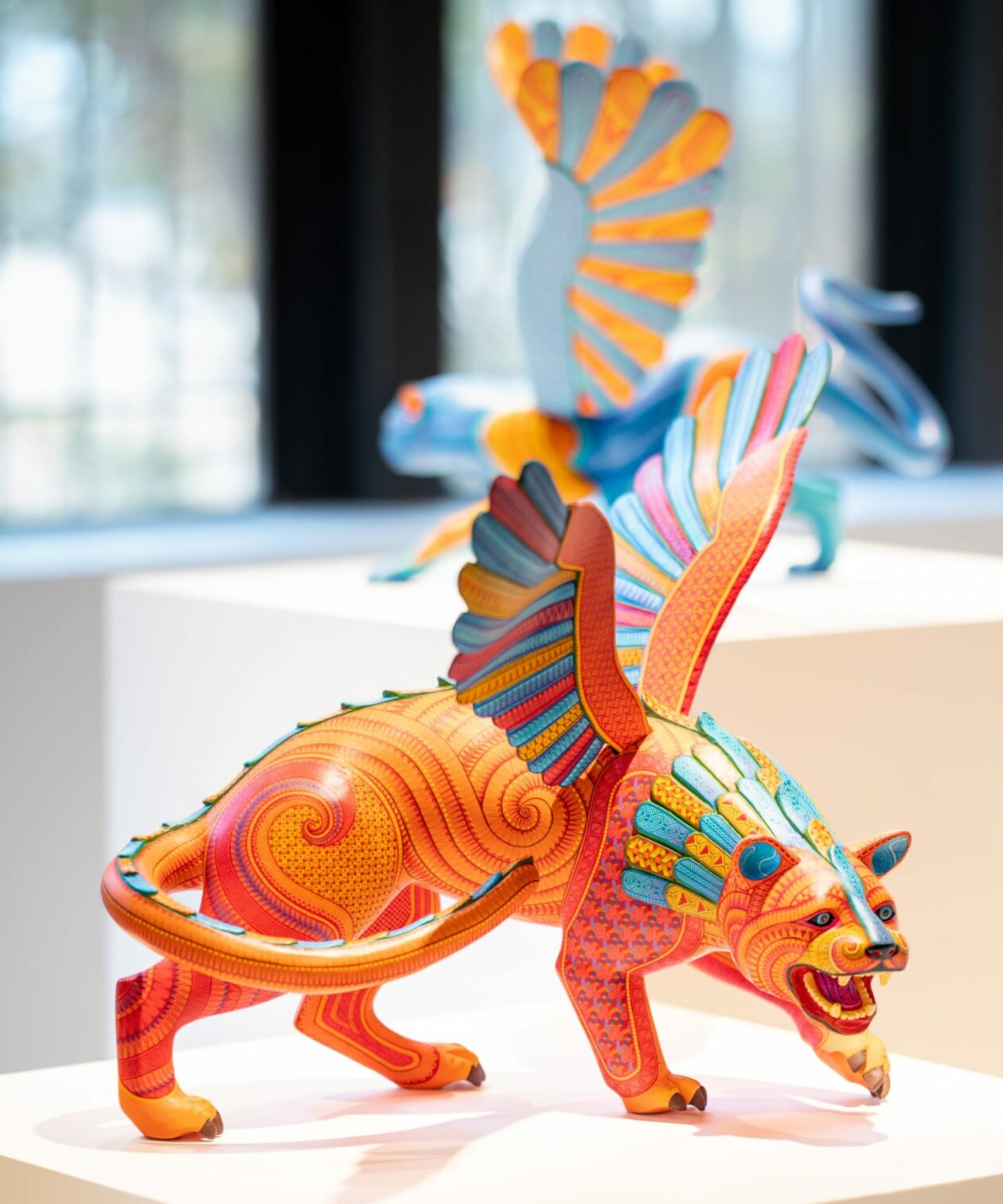Multicolored Hand Carved Sculptures Inspired By Mexican Folk Art By Jacobo And Maria Angeles (12)