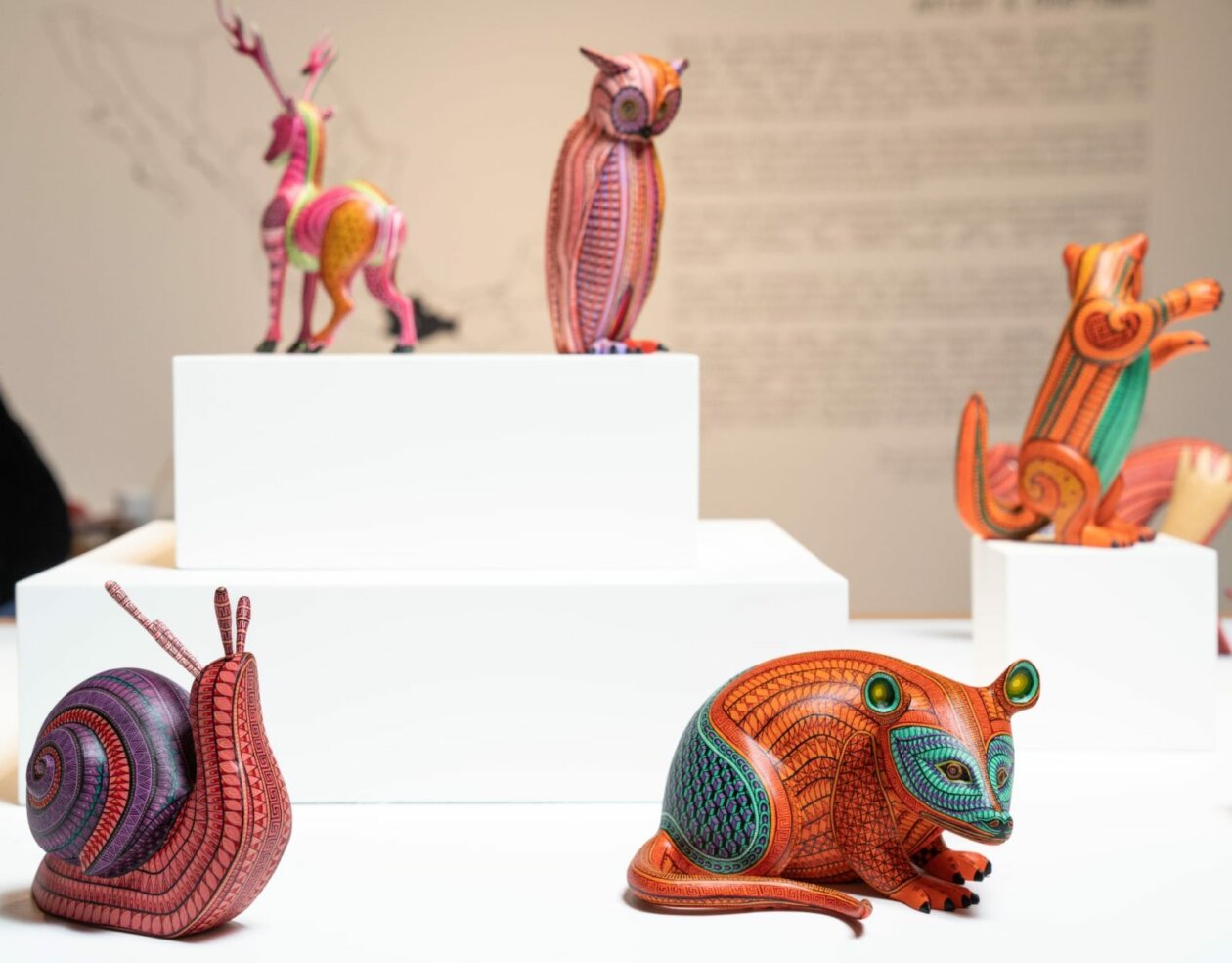 Multicolored Hand Carved Sculptures Inspired By Mexican Folk Art By Jacobo And Maria Angeles (15)