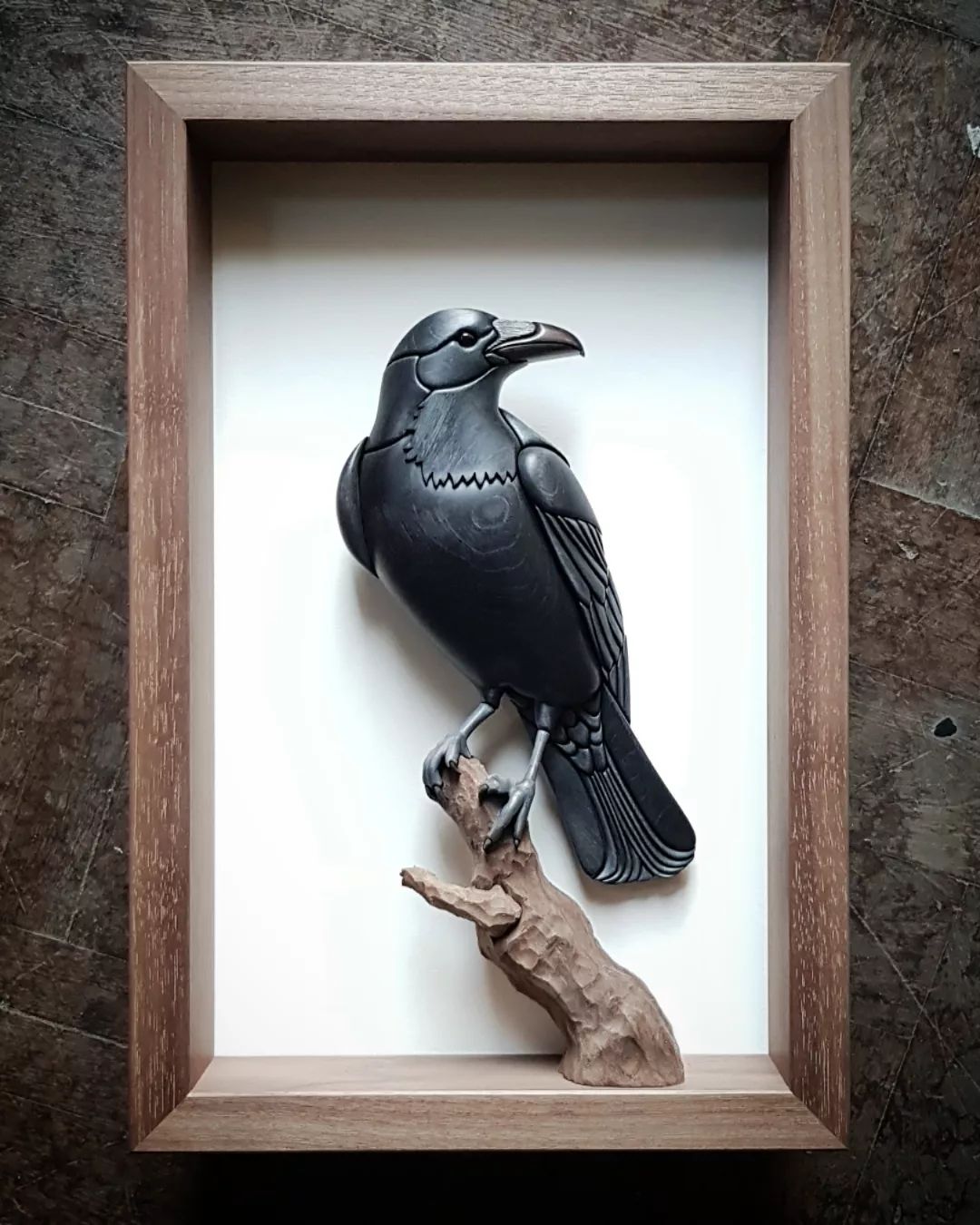 Realistic Wood Sculptures Of Bird Busts And Feathers By T.a.g. Smith (18)
